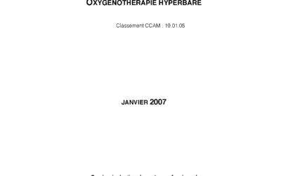 Oxygénothérapie Hyperbare